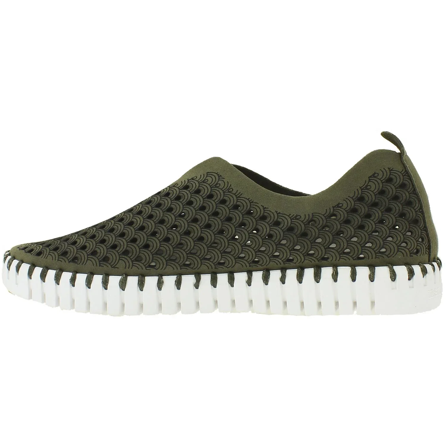 WOMEN'S ILSE JACOBSEN TULIP 139 SLIP-ON | DEEP OLIVE - Image 3