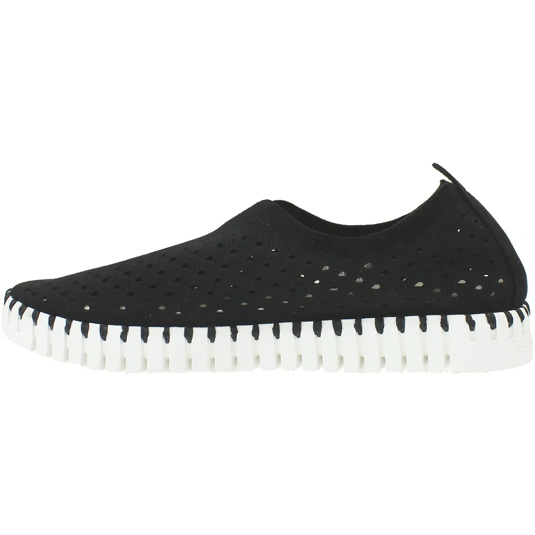 WOMEN'S ILSE JACOBSEN TULIP 139 SLIP-ON | BLACK / WHITE - Image 3