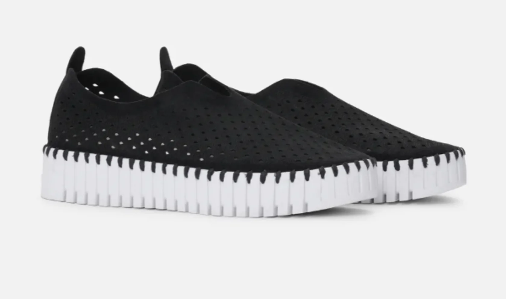 WOMEN'S ILSE JACOBSEN TULIP 139 SLIP-ON | BLACK / WHITE - Image 5
