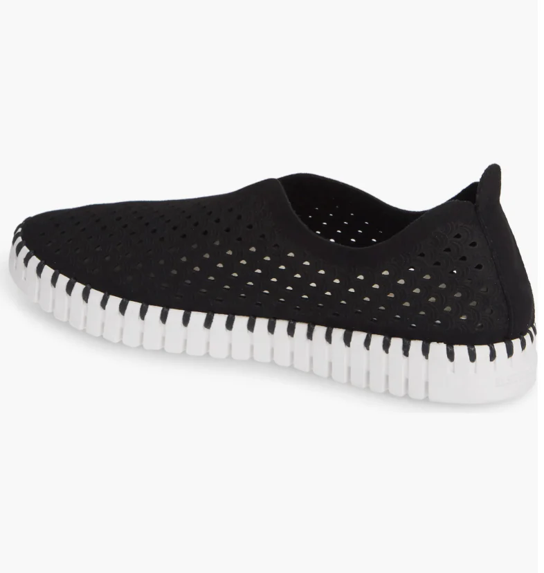 WOMEN'S ILSE JACOBSEN TULIP 139 SLIP-ON | BLACK / WHITE - Image 6
