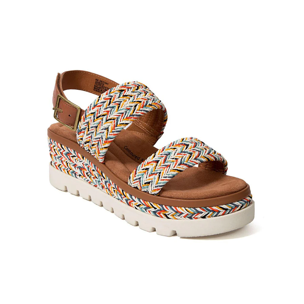WOMEN'S JAMBU DESTINY SANDAL WEDGE | MULTI - Image 3
