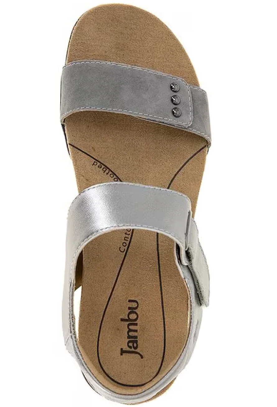 WOMEN'S JAMBU MORGAN SANDAL | GUNMETAL / PEWTER - Image 4