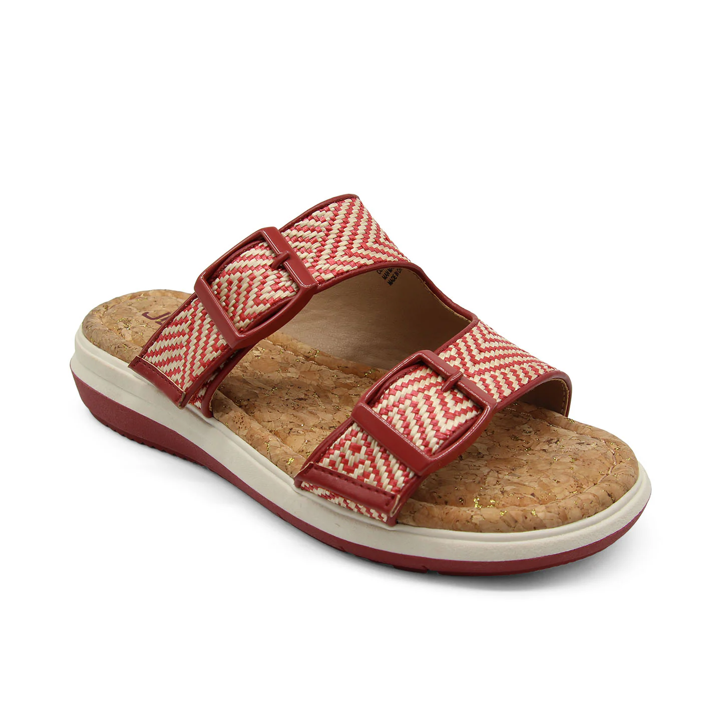 WOMEN'S JBU KONA | RED / CREAM RAFIA - Image 2