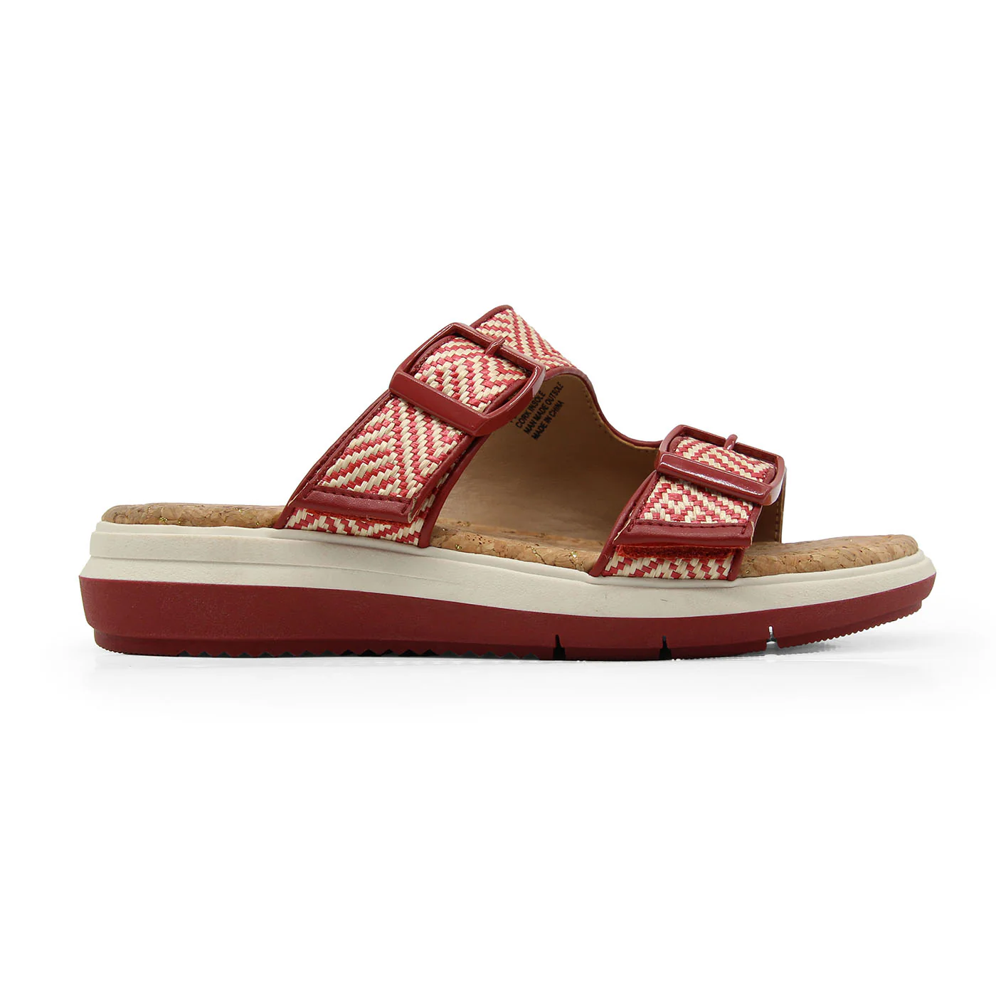 WOMEN'S JBU KONA | RED / CREAM RAFIA - Image 3