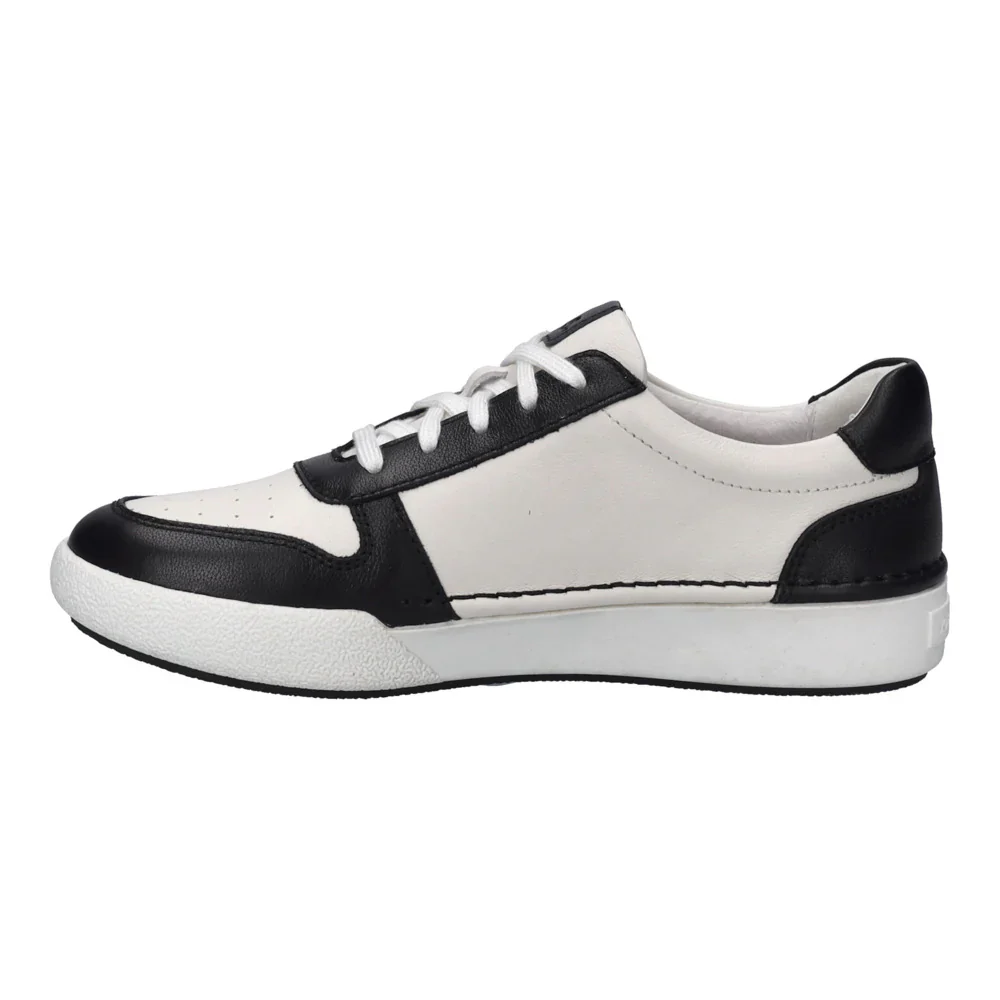WOMEN'S JOSEF SEIBEL CLAIRE 27 | BLACK / WHITE LEATHER - Image 3