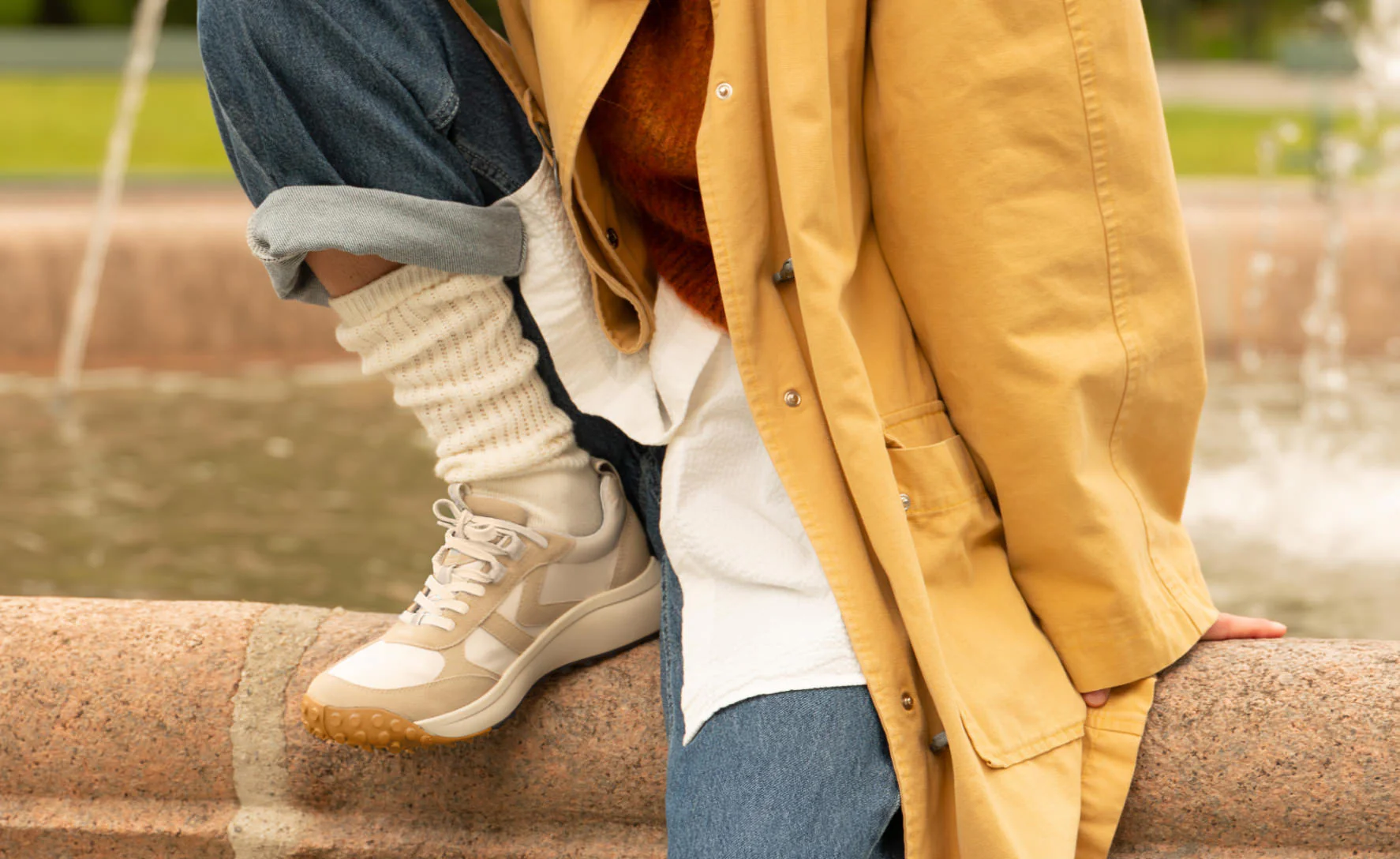 WOMEN'S KEEN KS86 SNEAKER | BIRCH / STAR WHITE - Image 7