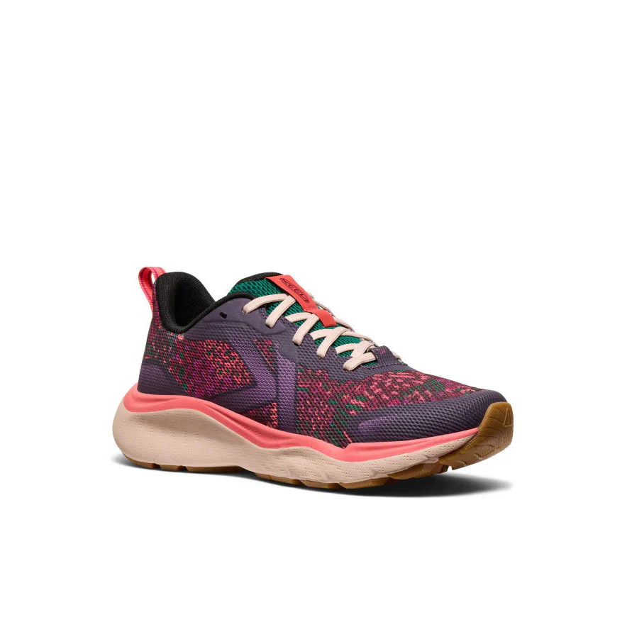 WOMEN'S KEEN LEIKI SPEED HIKING SHOE | PLUM PERFECT / FLORAL - Image 4