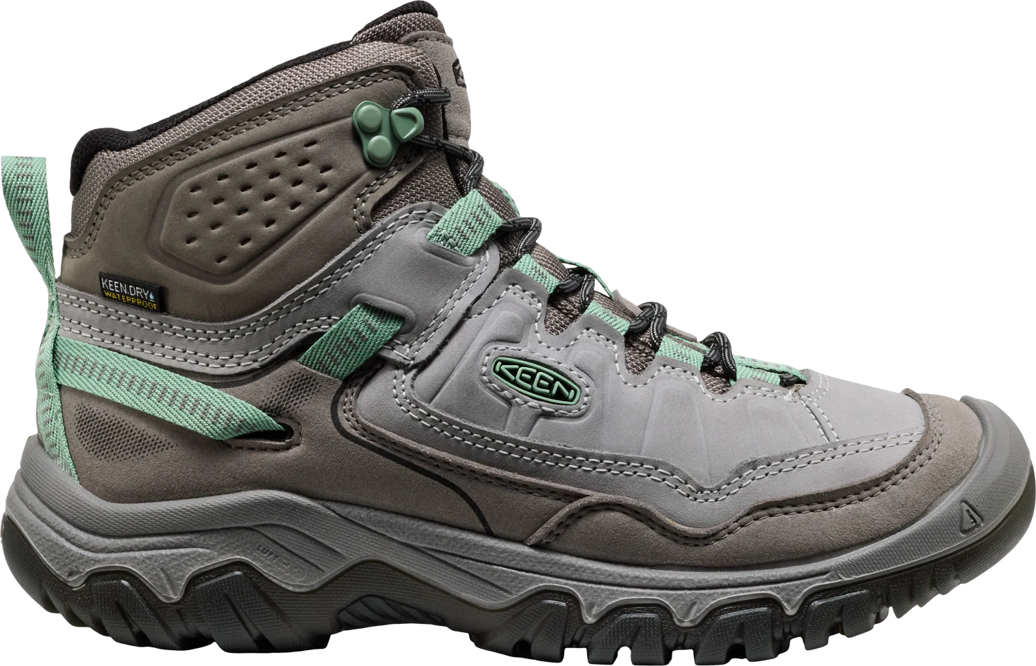 WOMEN'S KEEN TARGHEE IV WATERPROOF HIKING BOOT | ALLOY | GRANITE GREEN