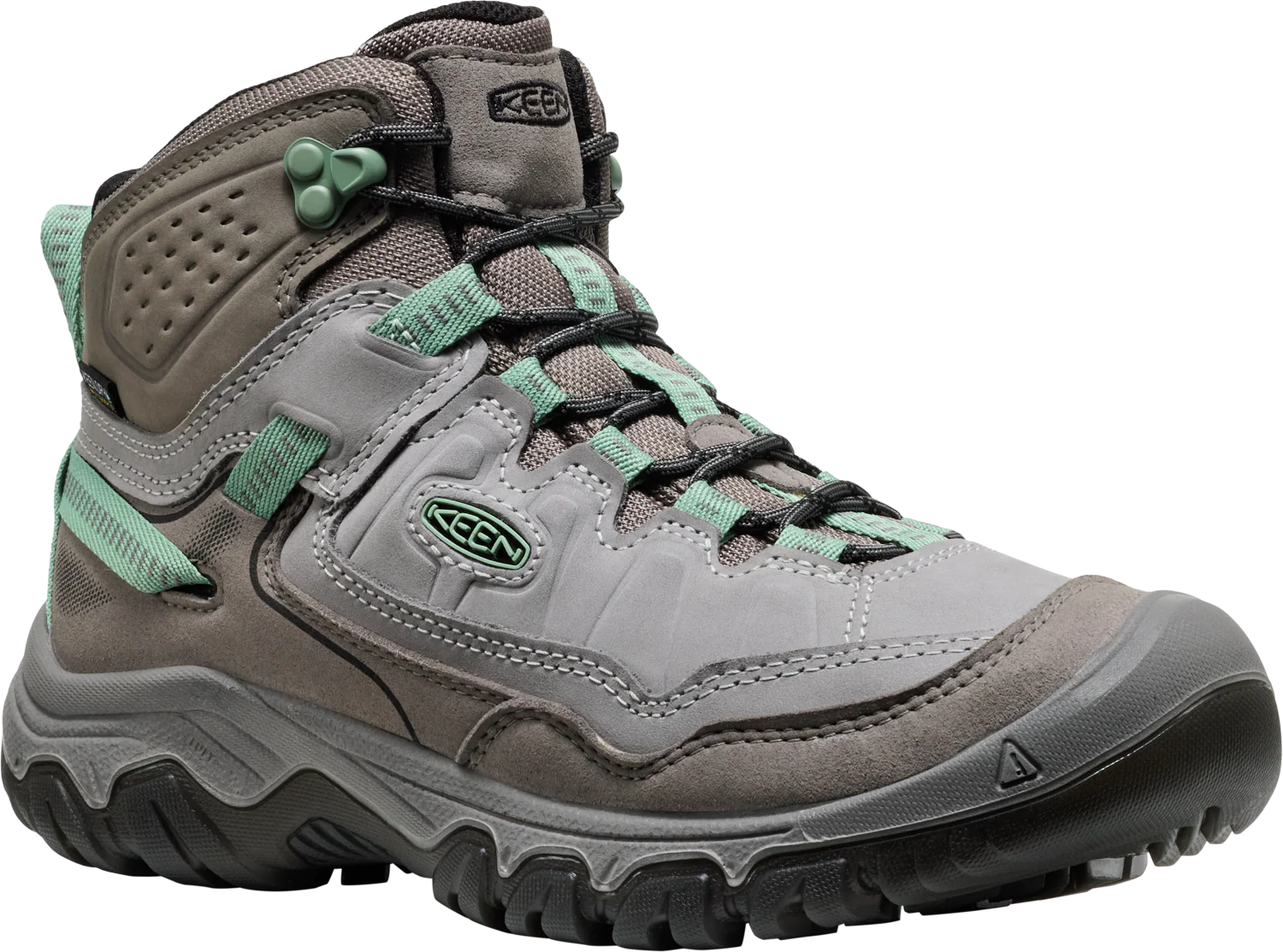 WOMEN'S KEEN TARGHEE IV WATERPROOF HIKING BOOT | ALLOY | GRANITE GREEN - Image 2