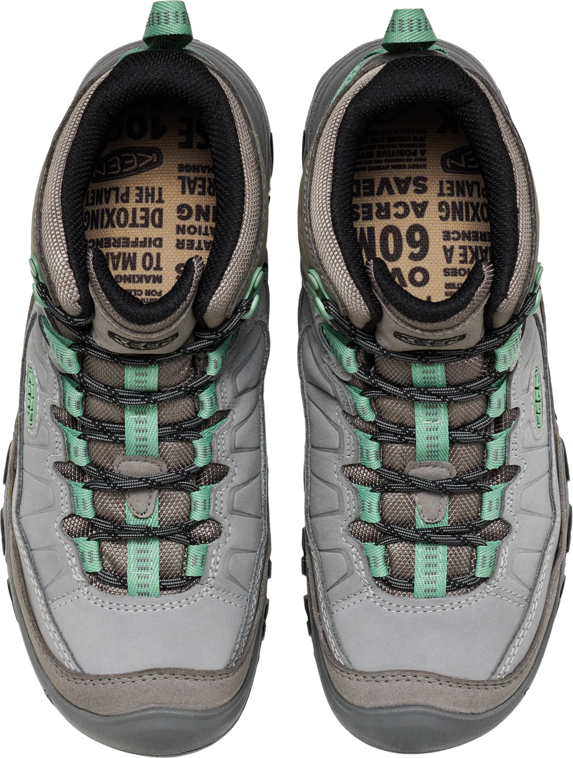 WOMEN'S KEEN TARGHEE IV WATERPROOF HIKING BOOT | ALLOY | GRANITE GREEN - Image 4