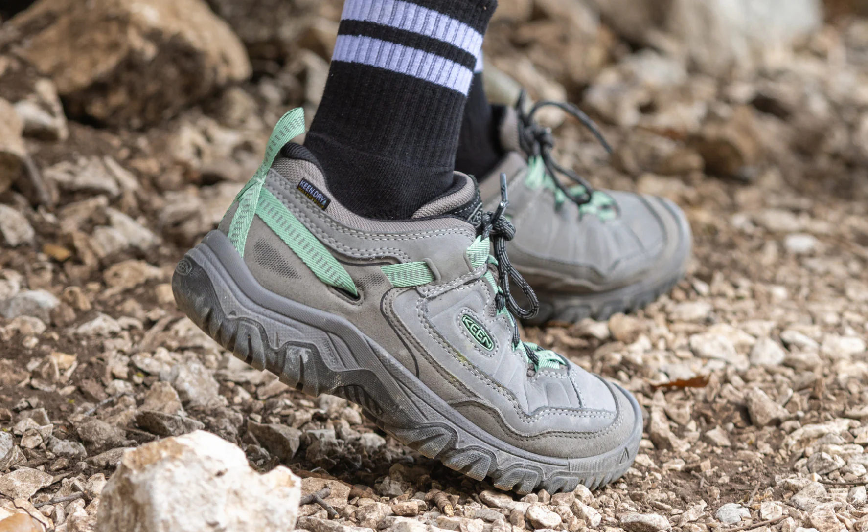 WOMEN'S KEEN TARGHEE IV WATERPROOF | STEEL GREY / LILY PAD - Image 7