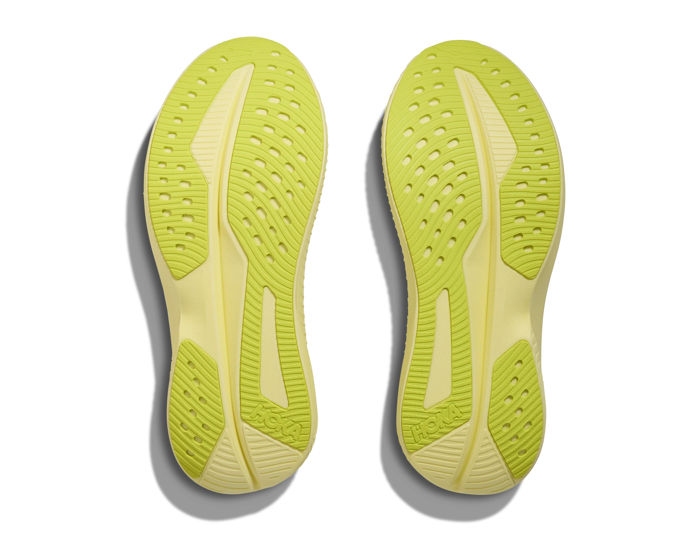 WOMEN'S HOKA MACH 6 | WHITE | NEON HOKA CITRUS - Image 4