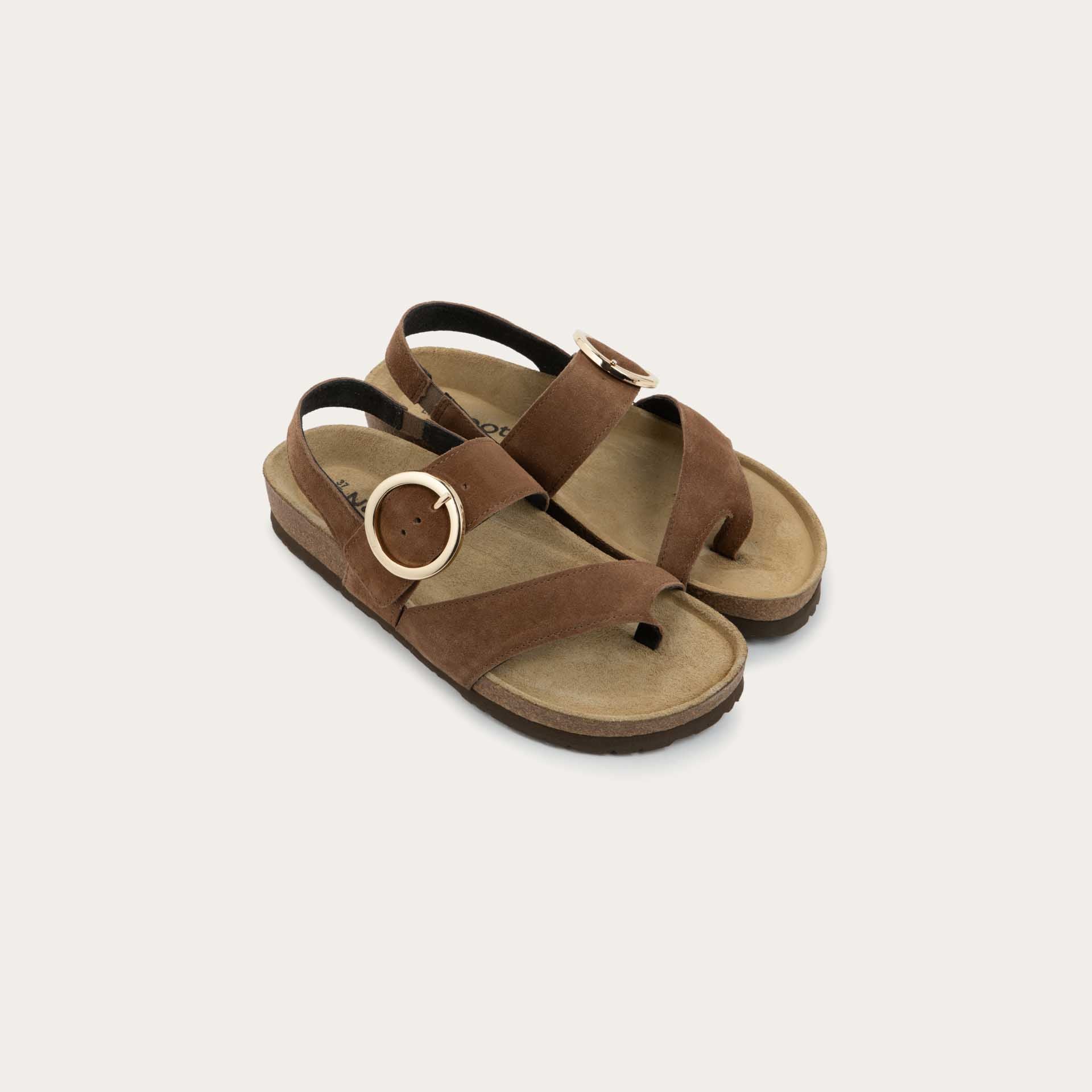 WOMENS NAOT BALTIMORE SANDAL | BROWN CEDAR SUEDE - Image 4