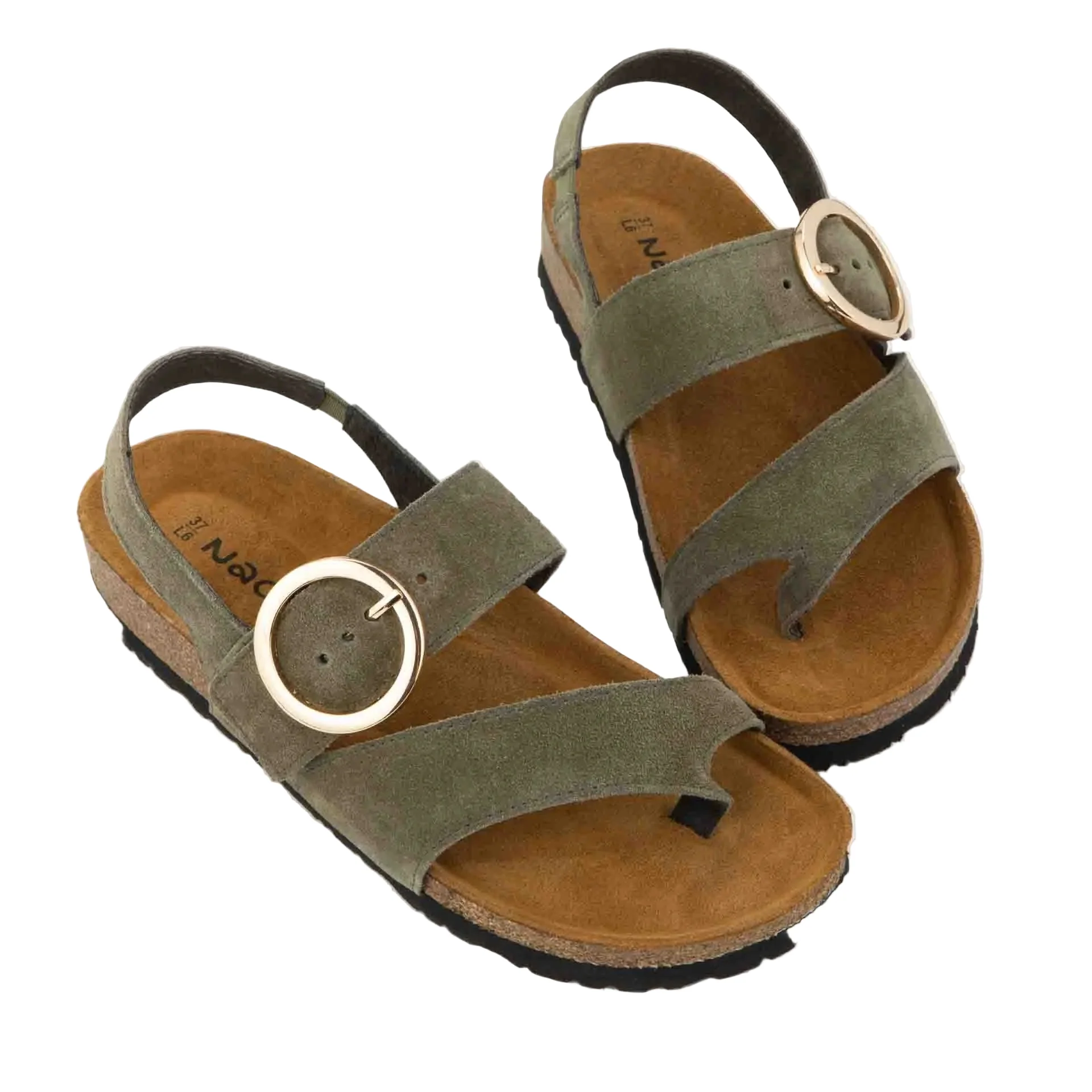 WOMENS NAOT BALTIMORE SANDAL | HUNTER GREEN SUEDE - Image 5