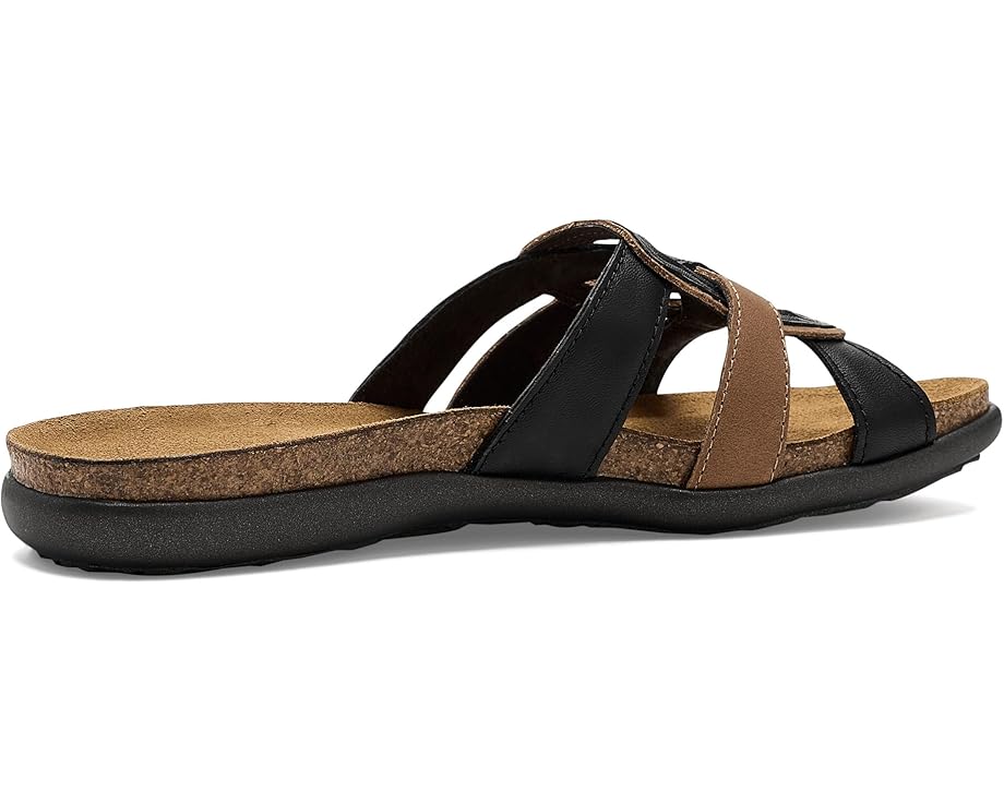 WOMENS NAOT LIV SLIP ON SANDAL | JET BLACK | LATTE COMBO - Image 3