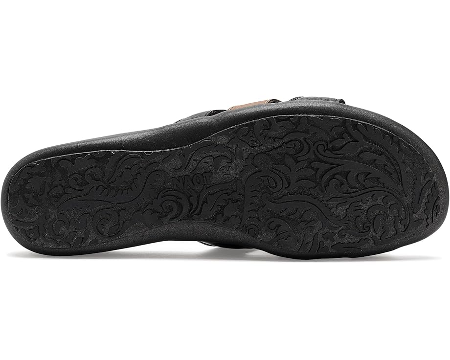 WOMENS NAOT LIV SLIP ON SANDAL | JET BLACK | LATTE COMBO - Image 4