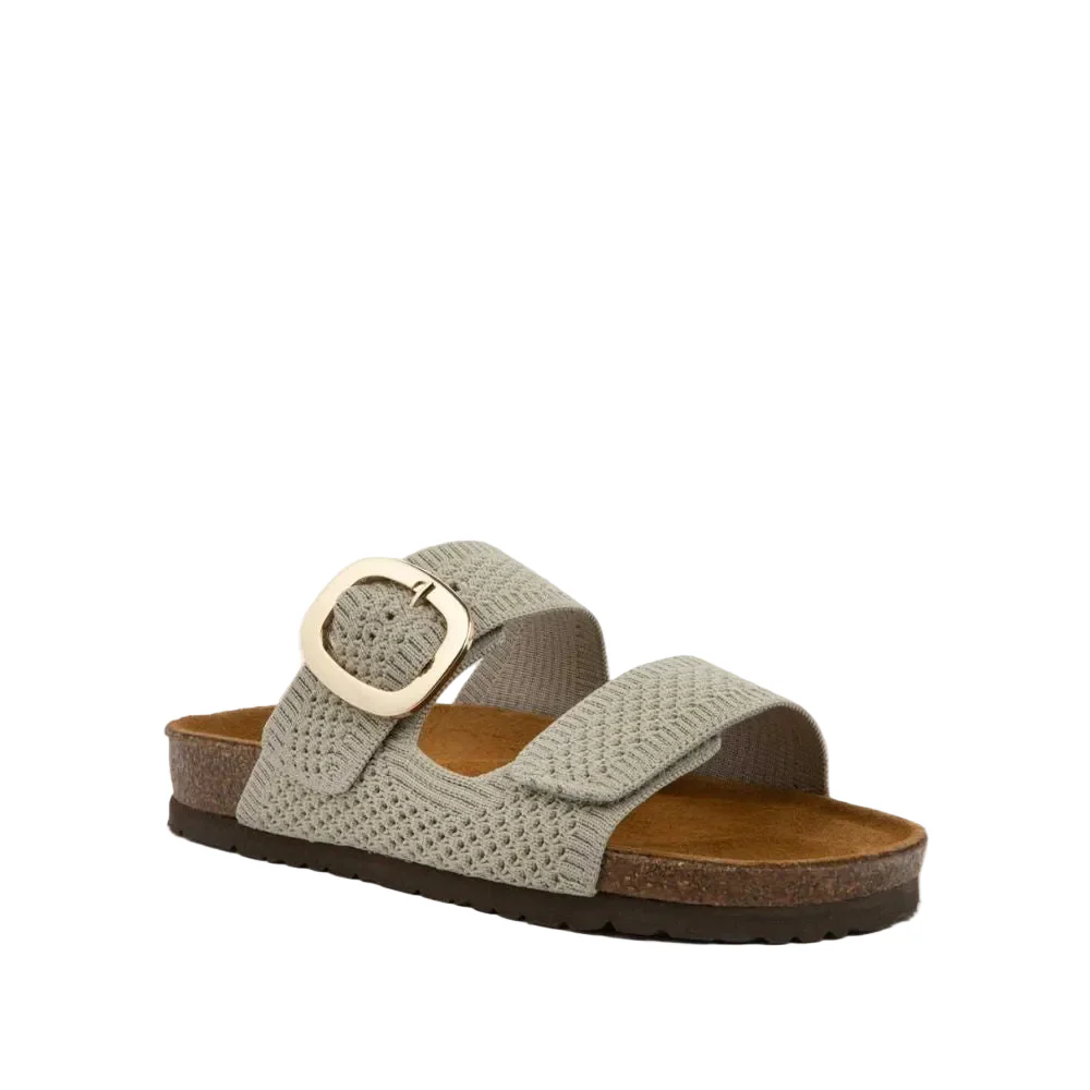 WOMENS NAOT MIAMI SANDAL | BEIGE KNIT FABRIC - Image 2