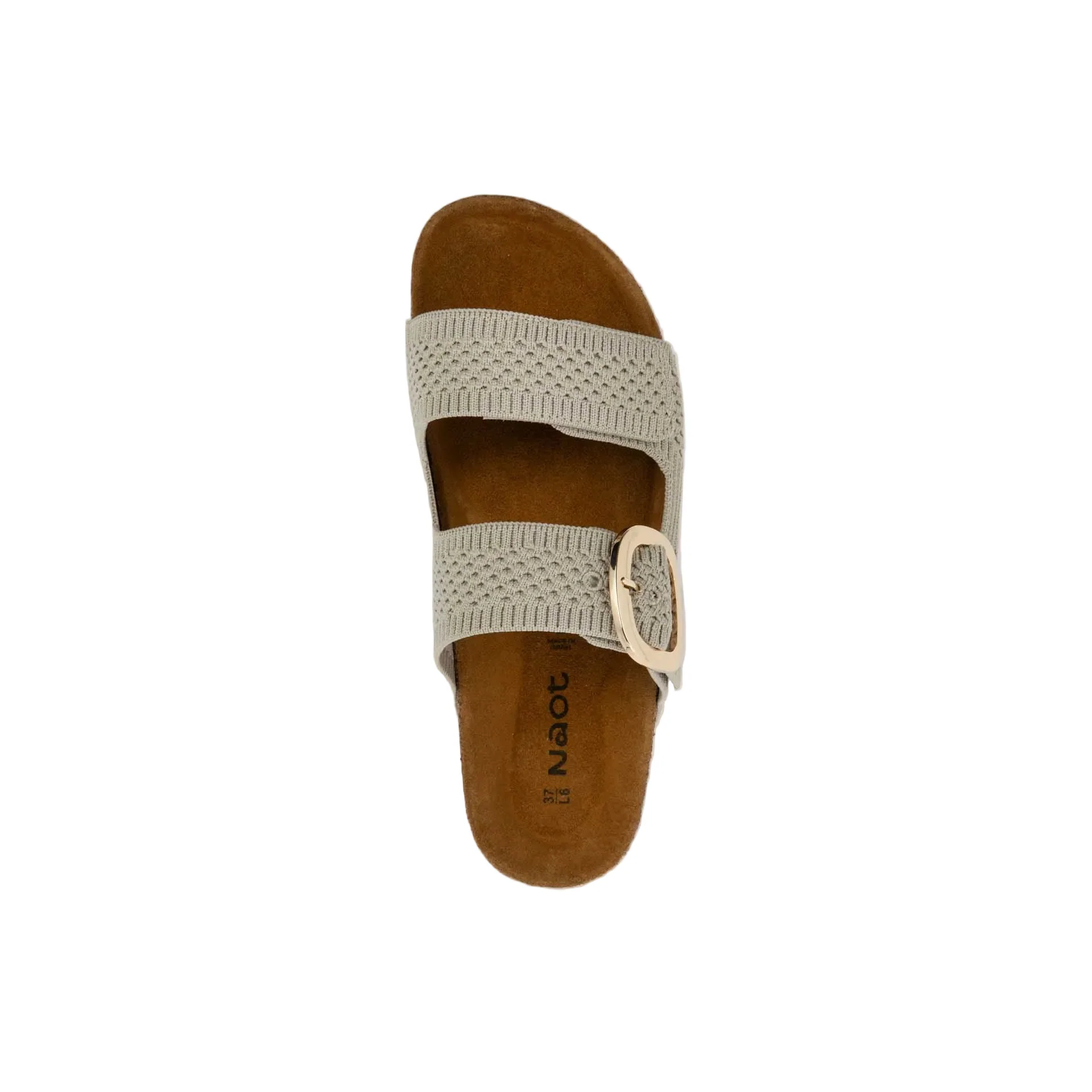 WOMENS NAOT MIAMI SANDAL | BEIGE KNIT FABRIC - Image 3