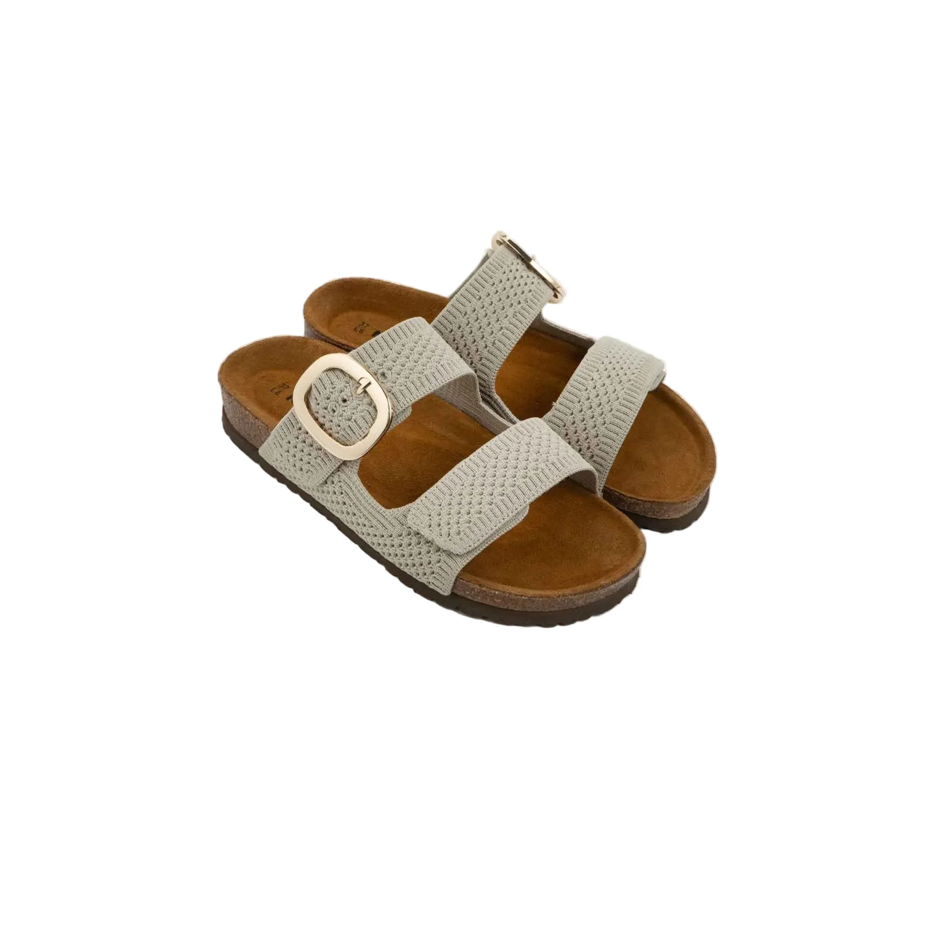 WOMENS NAOT MIAMI SANDAL | BEIGE KNIT FABRIC - Image 4