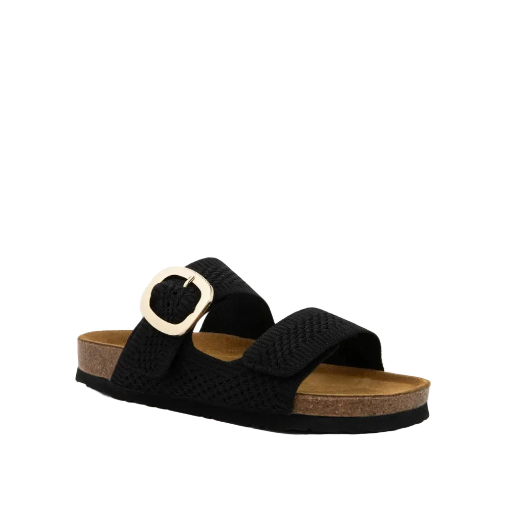 WOMENS NAOT MIAMI SANDAL | BLACK KNIT FABRIC - Image 2