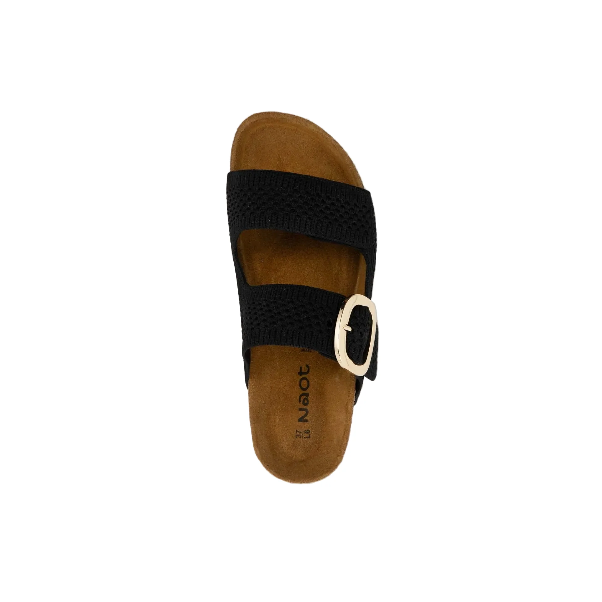 WOMENS NAOT MIAMI SANDAL | BLACK KNIT FABRIC - Image 3