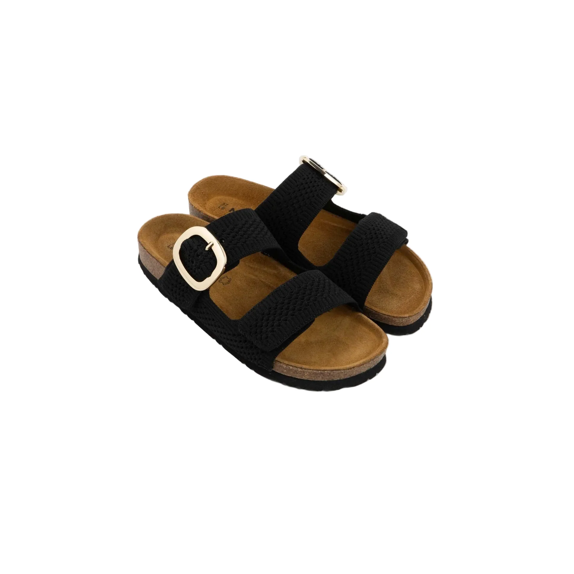 WOMENS NAOT MIAMI SANDAL | BLACK KNIT FABRIC - Image 4