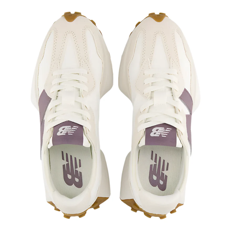WOMEN'S NEW BALANCE 327 | LINEN / SEA SALT / DARK ICE WINE - Image 4