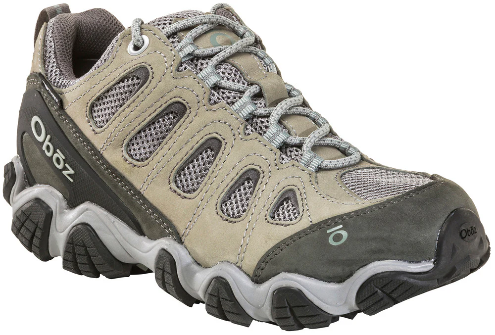 WOMEN'S OBOZ SAWTOOTH II LOW WATERPROOF | FROST GRAY / SAGE - Image 3