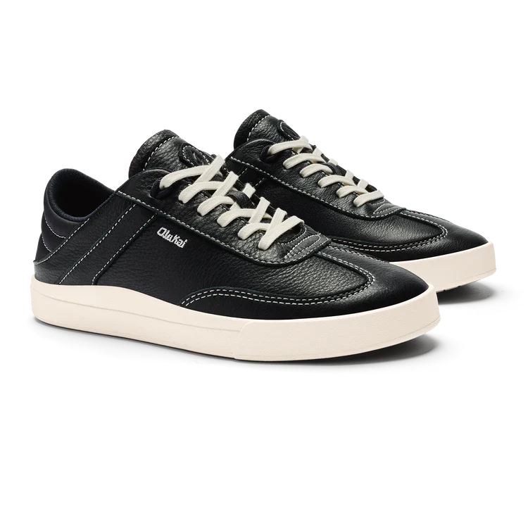 WOMEN'S OLUKAI HA'UPU SNEAKER | ONYX / ONYX - Image 5