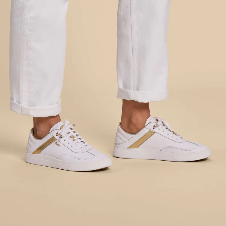 WOMEN'S OLUKAI HA'UPU SNEAKER | WHITE / WHITE - Image 10