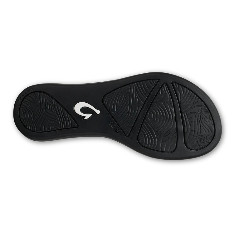 WOMEN'S OLUKAI HO'OPIO MELE | BLACK / BLACK - Image 9