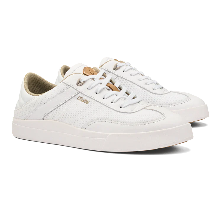 WOMEN'S OLUKAI KILEA SNEAKER | WHITE / WHITE - Image 3