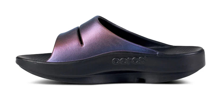 WOMEN'S OOFOS OOLALA LUXE SLIDE | MIDNIGHT SPECTRE - Image 3