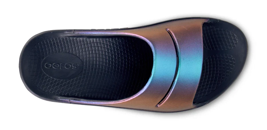 WOMEN'S OOFOS OOLALA LUXE SLIDE | MIDNIGHT SPECTRE - Image 4