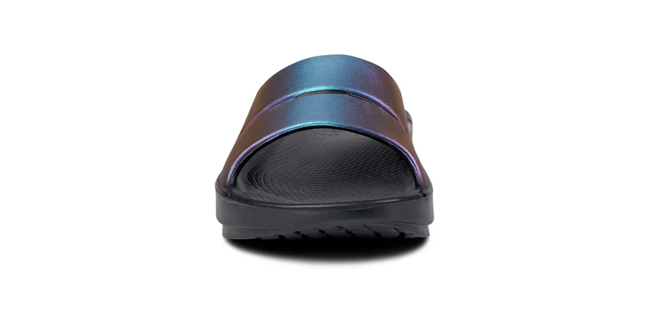 WOMEN'S OOFOS OOLALA LUXE SLIDE | MIDNIGHT SPECTRE - Image 7