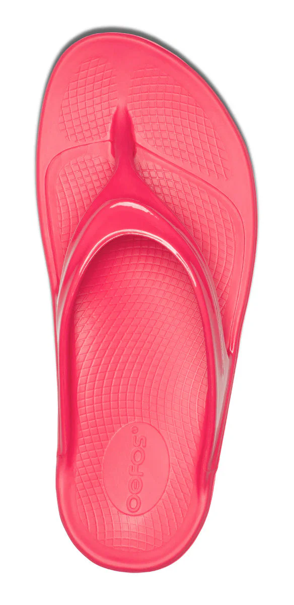 WOMEN'S OOFOS OOLALA SANDAL | NEON BERRY - Image 5