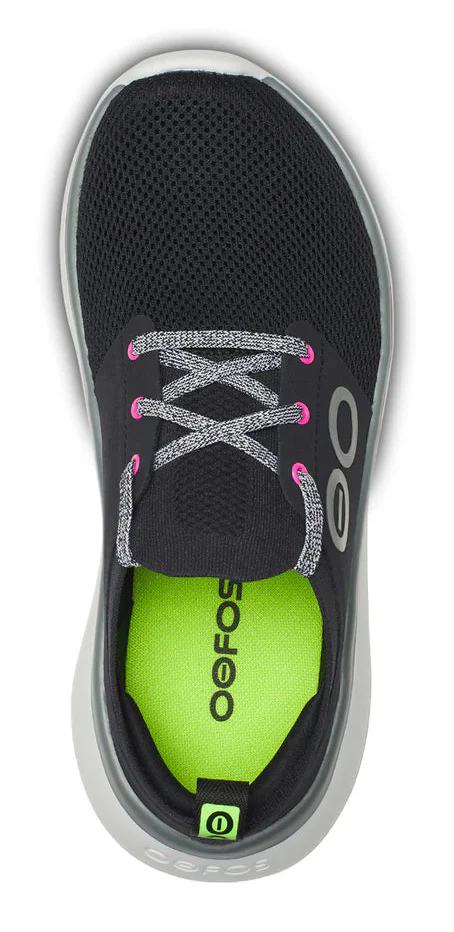 WOMEN'S OOFOS OOMY STRIDE | WHITE / BLACK - Image 4