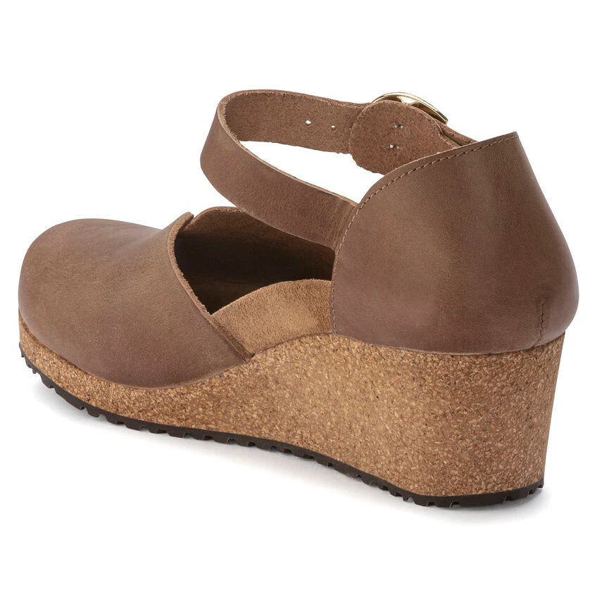 WOMEN'S PAPILLIO BY BIRKENSTOCK MARY WEDGE SANDAL | COGNAC OILED - Image 4