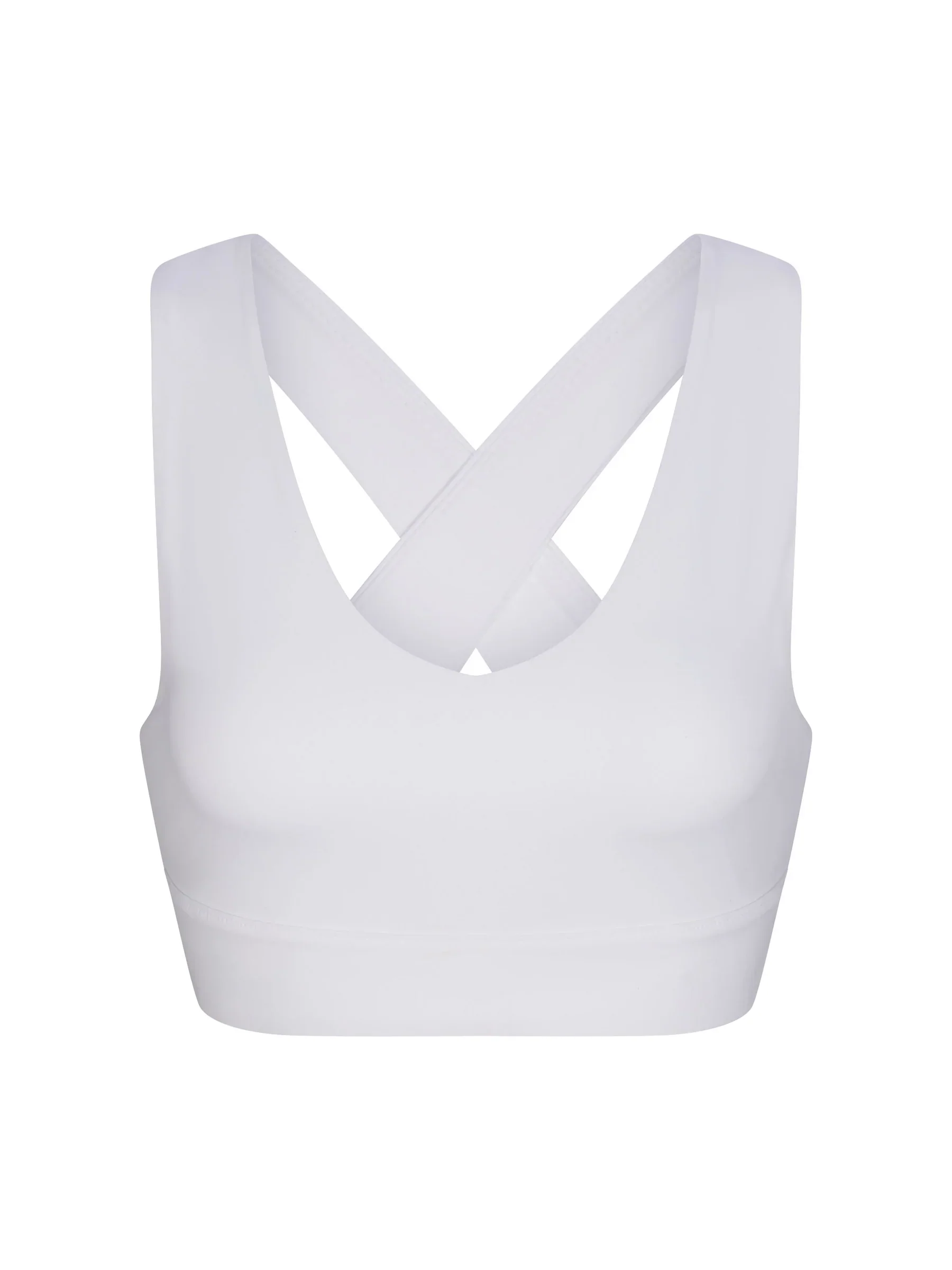 WOMEN'S PB5-STAR X-OVER BACK SPORTS BRA | WHITE - Image 3