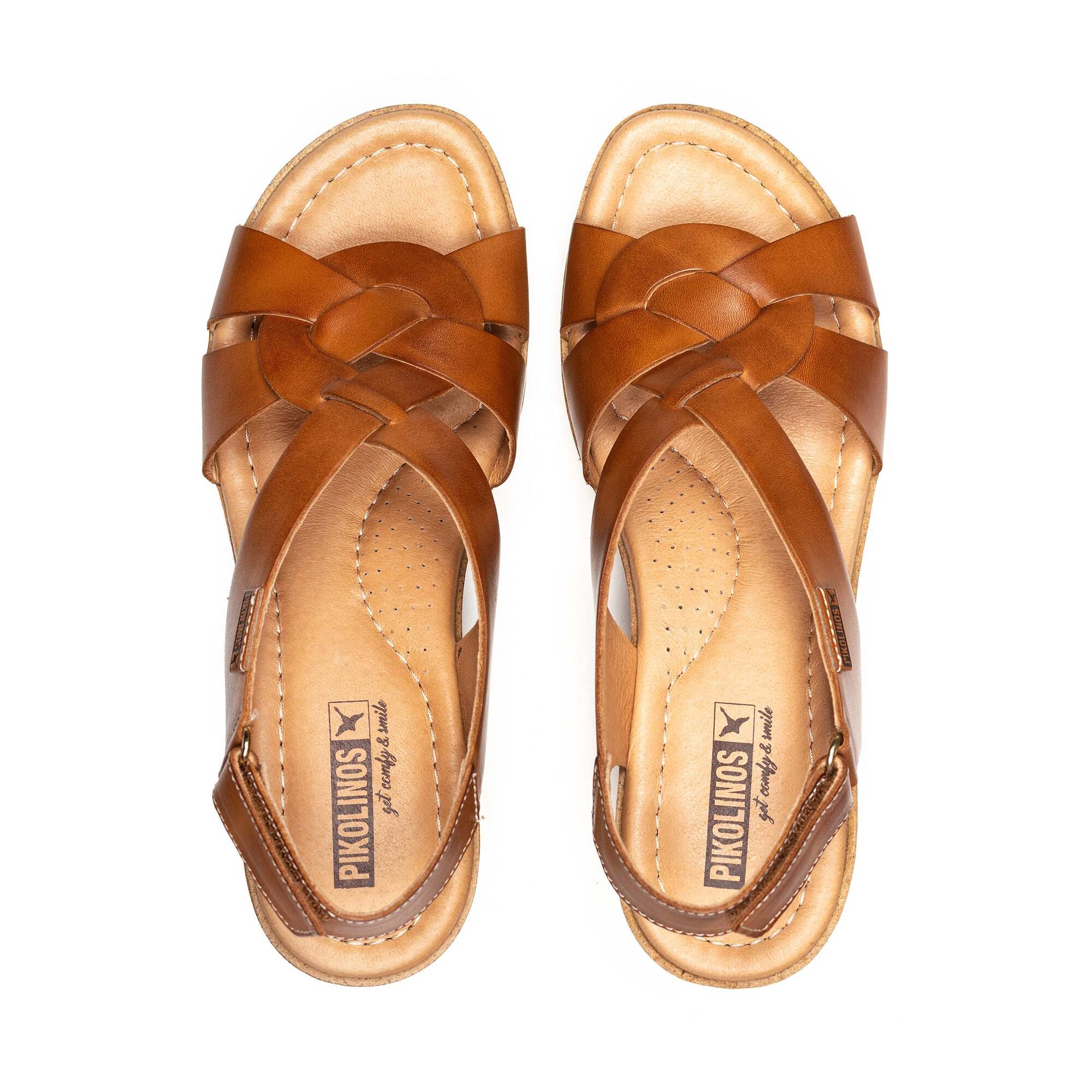 WOMEN'S PIKOLINO ARENALES WEDGE SANDALS | BRANDY - Image 3