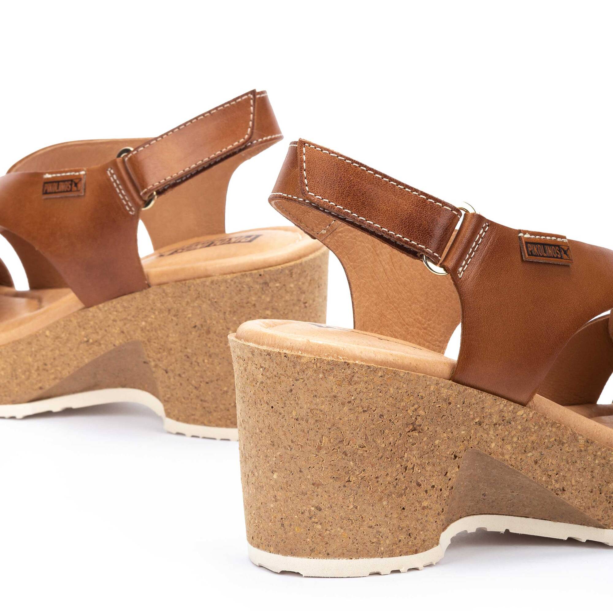WOMEN'S PIKOLINO ARENALES WEDGE SANDALS | BRANDY - Image 5