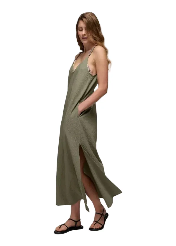 WOMEN'S PRANA COSTAL SOL MAXI DRESS | SAGE - Image 6