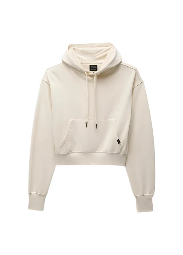 WOMEN'S PRANA COZY UP CROP HOODIE | CANVAS HEATHER - Image 6