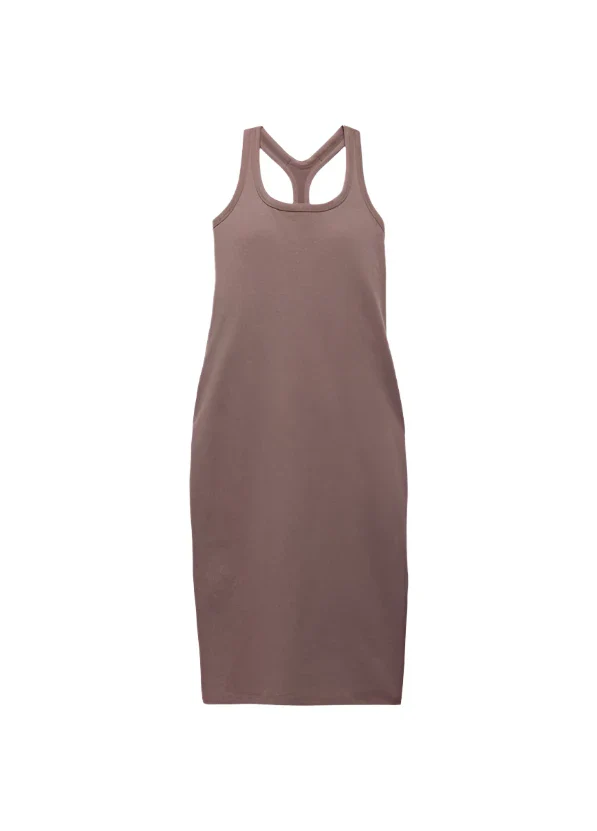 WOMEN'S PRANA HEAVANA RACERBACK MIDI DRESS | CAROB HEATHER - Image 6