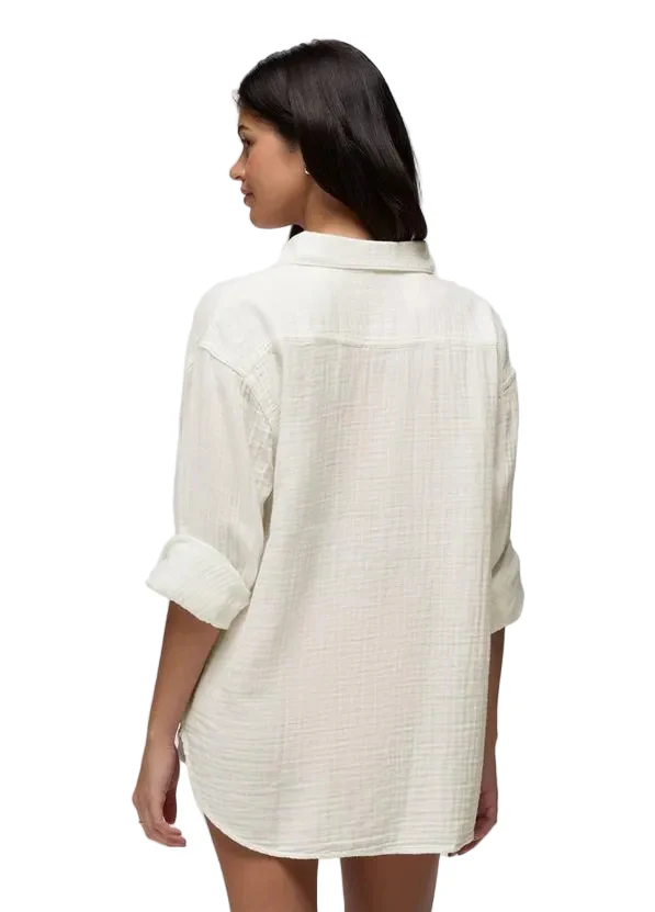 WOMEN'S PRANA HIDEAWAYS BUTTON DOWN TOP | ALBA - Image 2