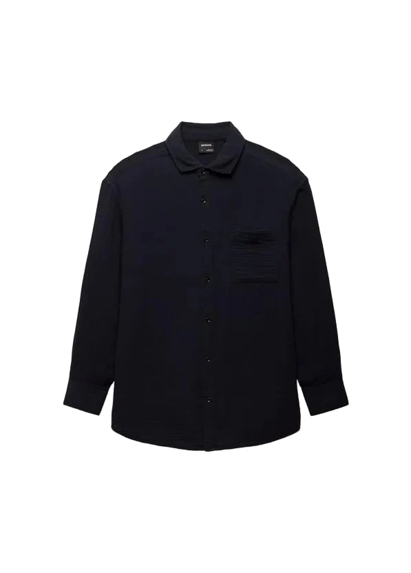 WOMEN'S PRANA HIDEAWAYS BUTTON DOWN TOP | BLACK - Image 5