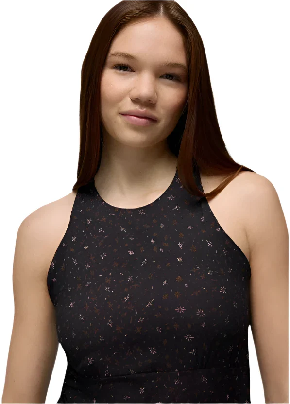 WOMEN'S PRANA JEWEL LAKE SUMMER DRESS | BLACK SPRINGTIME - Image 4