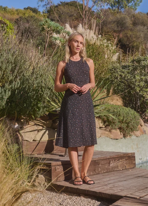 WOMEN'S PRANA JEWEL LAKE SUMMER DRESS | BLACK SPRINGTIME - Image 7