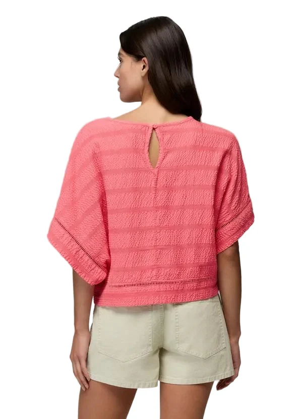 WOMEN'S PRANA OCEAN HILLS TOP | GUAVA - Image 2