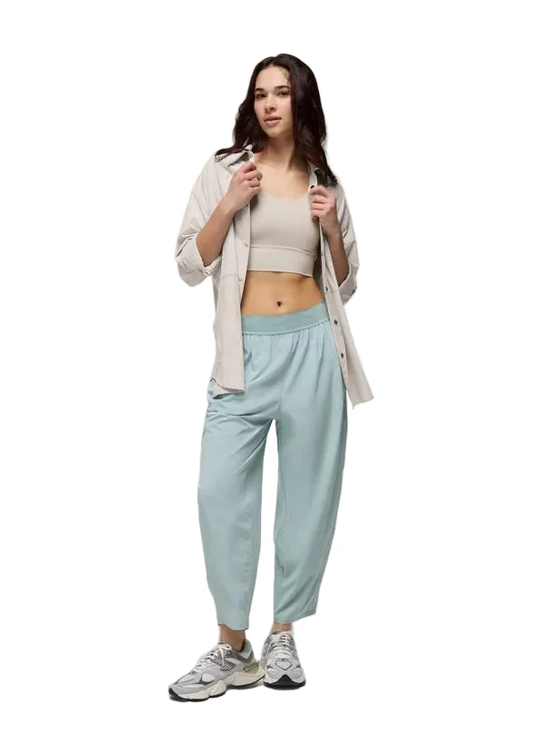 WOMEN'S PRANA RAILAY OVERSIZED BUTTON DOWN | ALMOND - Image 5